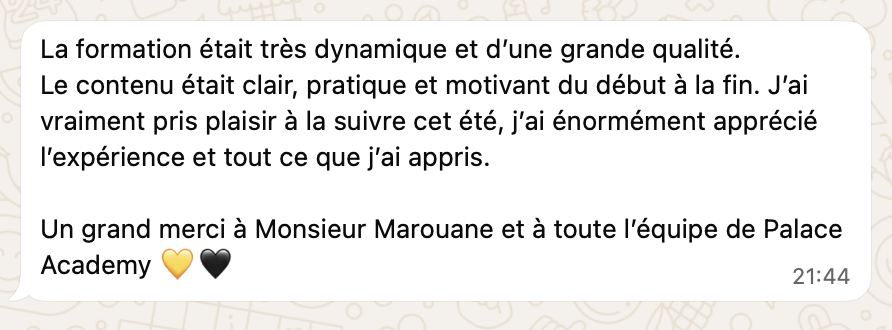 Témoignage WhatsApp 2
