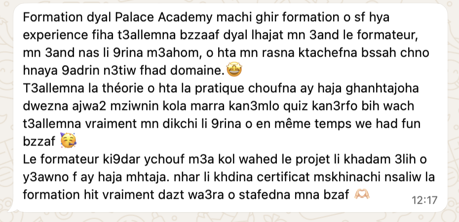 Témoignage WhatsApp 3