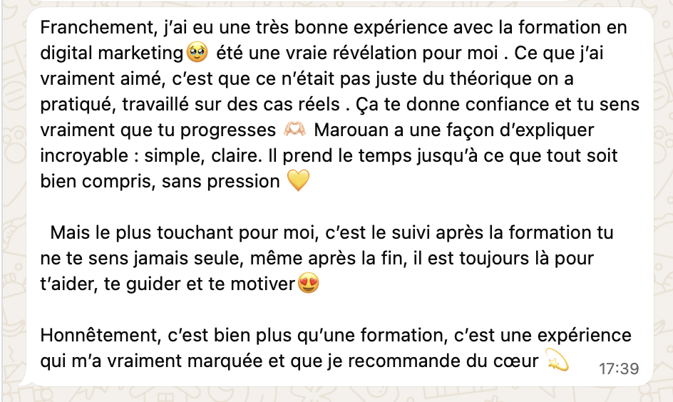 Témoignage WhatsApp 5